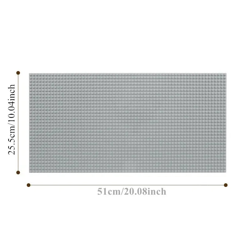32*64 Holes Classic Building Blocks Base Board, DIY Assembled Building Blocks Wall Compatible With Brand Gift Toys