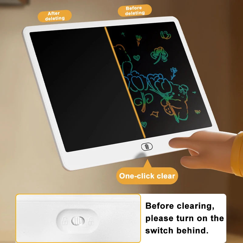 8/11/13/16 Inch LCD Drawing Tablet Writing Board Kids Doodle Painting Handwriting Pad Toy for 3 4 5 6 7 8 Years Girls Boys Gifts