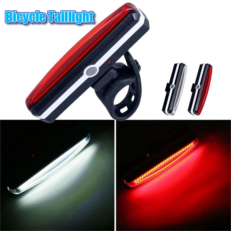BUCKLOS Bicycle COB Light Set USB Charging High Visibility Taillight 500lm MTB Road Bike Light Lamp Cycling Accessories
