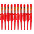 10PCS 45mm Tip Waterproof Long Head Marker Pen Quick-Dry Ink for Woodworking Construction, Deep Hole Non-Toxic Black Red Blue