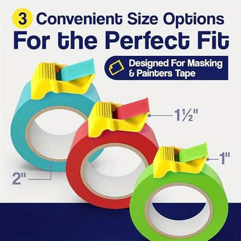 3 Sizes of Paper Tape Cutters, Suitable for Masking Tape, Can Improve Work Efficiency and Achieve Small-Sized Paper Tape Cutting