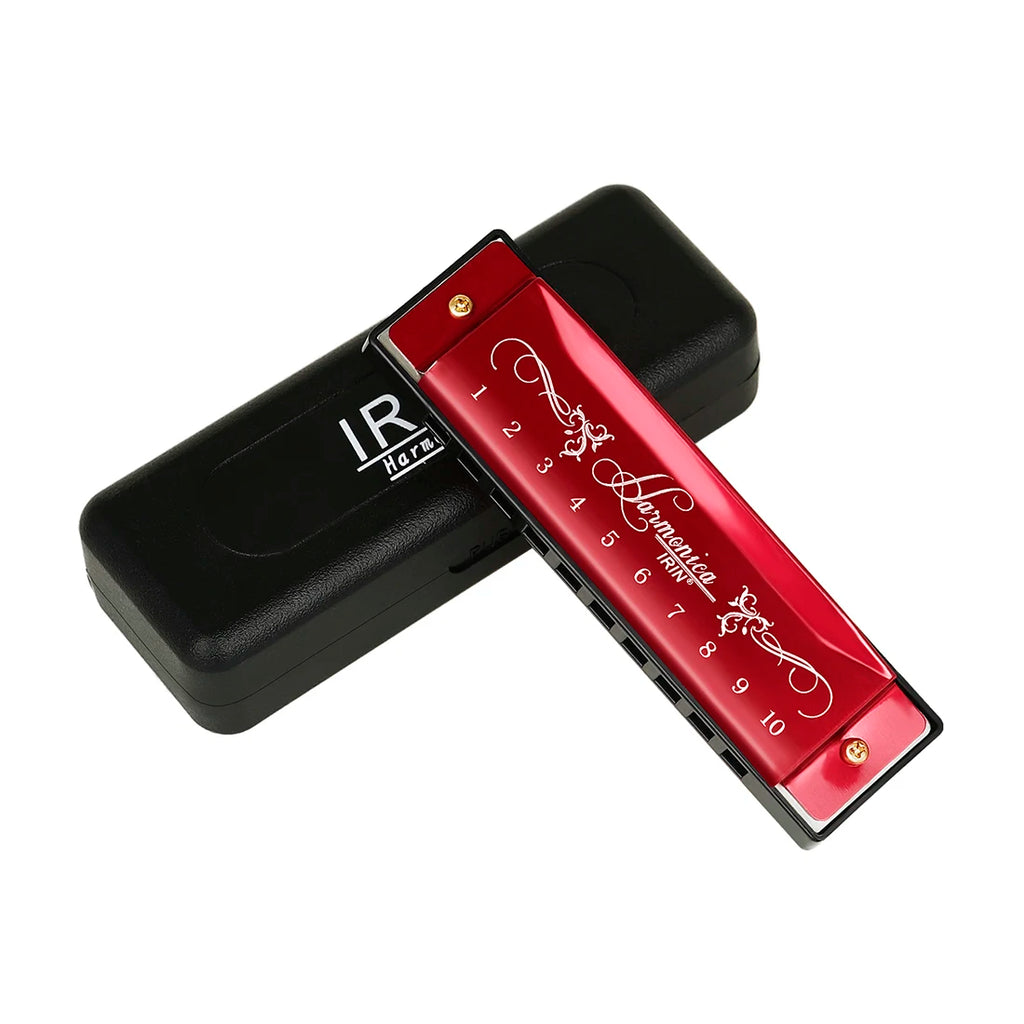 IRIN 10 Holes Harmonica New Style Colorful C Key Harmonica Woodwind Instrument Harmonica for Beginners