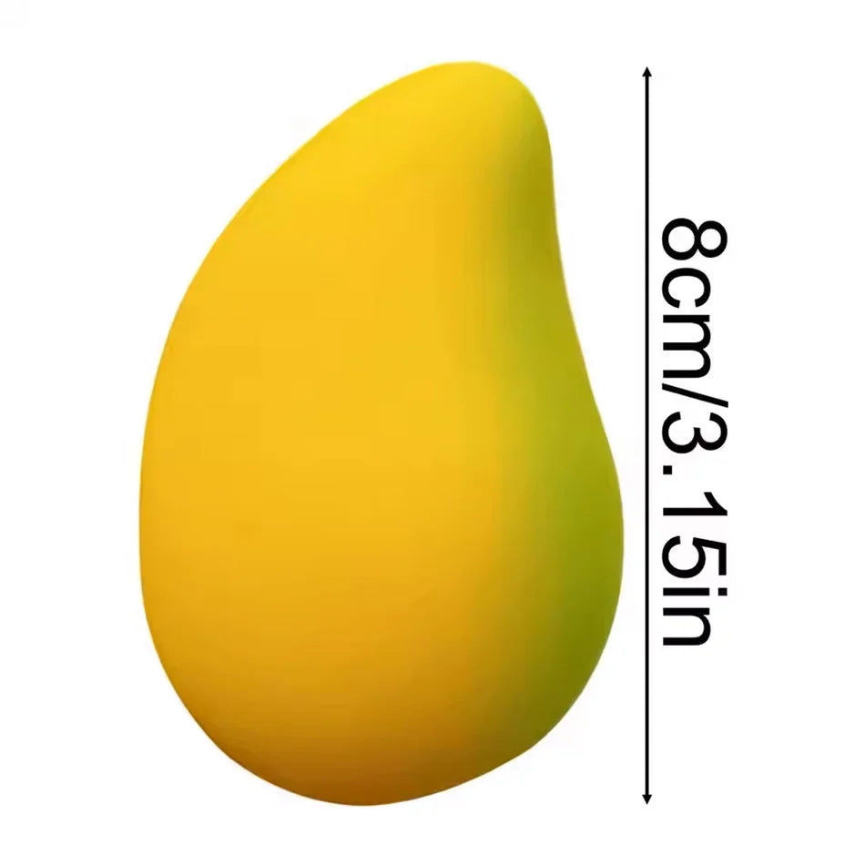 Hot Handmade Crispy Mango Stress Ball Fidget Toy Crunchy Squeeze Ball Round Blocks Filled ASMR Anti Stress Toys for Adults