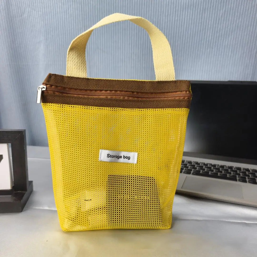 💄👜 Bolsa Cosmética Plegable de Malla para Maquillaje y Viaje 🌈✨