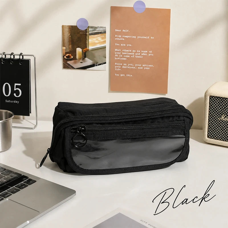 Back to School Gift Pencil Case - Large Capacity Multi-Compartment Organizer for Desk, Office & Home, Cute Stationery Storage