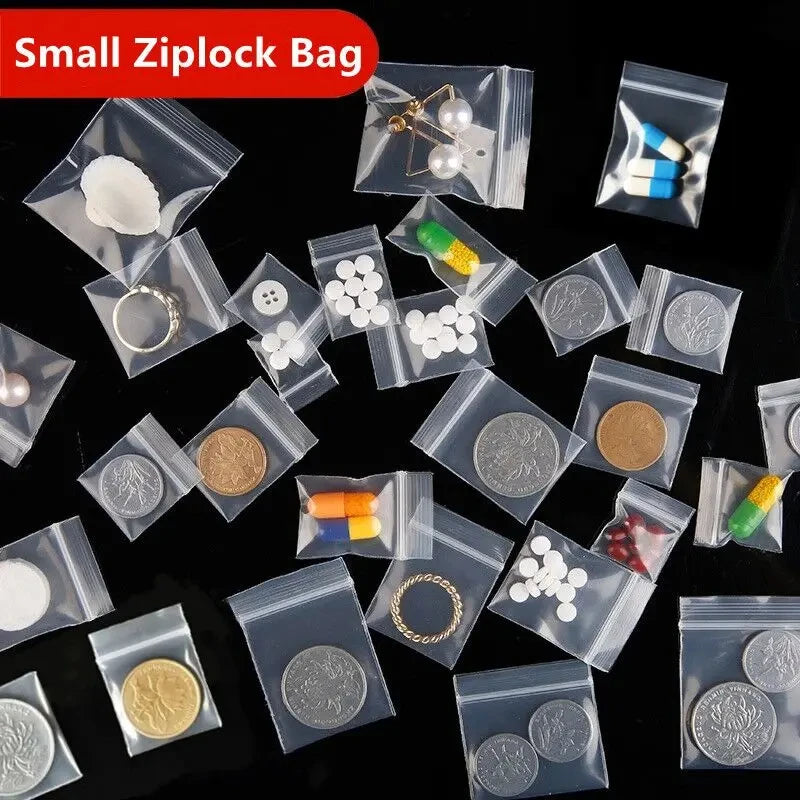100Pcs Transparent Self-sealing Jewelry Accessories Candy OPP Self-adhesive Bag Packaging Resealable Gift Cookie Packaging Bag