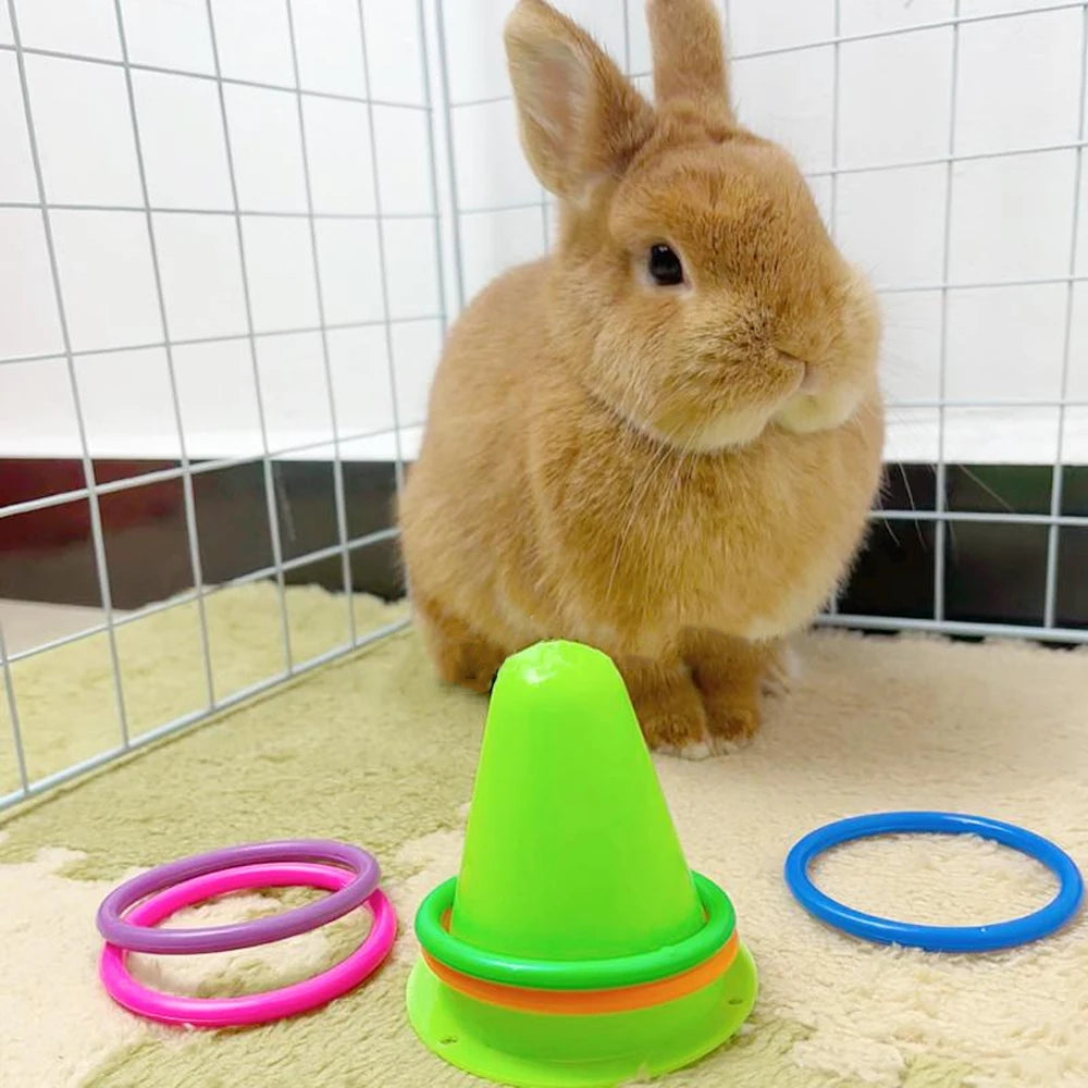 🍦🐰 Juguete Interactivo para Conejos con Cono de Helado 🐾🎨
