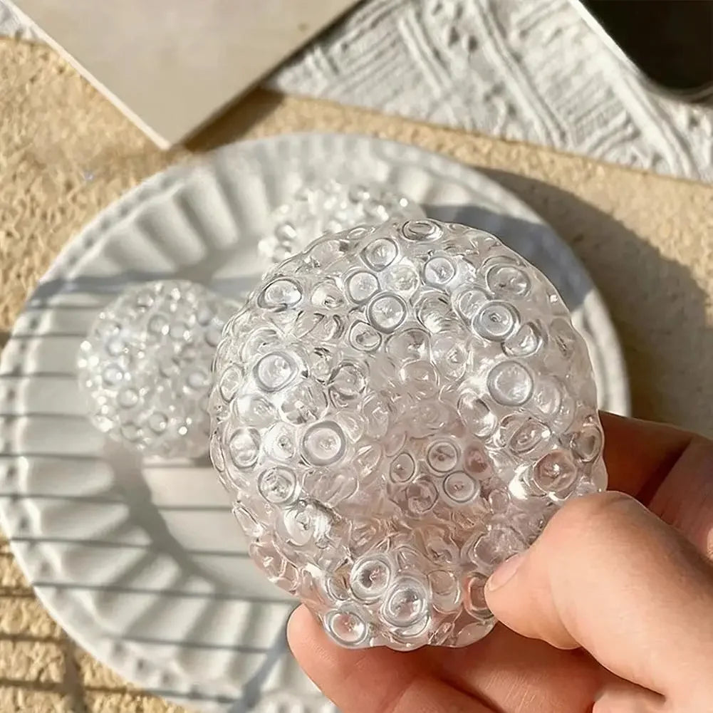 1Y-Upgrade Ice Bead Squishy Balls - Super Soft Mochi Fidget Toy with Slow Rebound Texture for Anxiety Relief & Relaxation