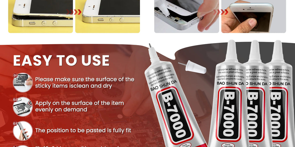 B7000 Mobile Phone Screen High-Strength Waterproof Adhesive, Universal Phone Glass Bonding Agent, 15/25/50/110ml Fast B7000 Glue