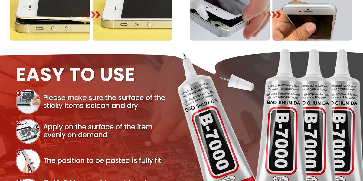 B7000 Mobile Phone Screen High-Strength Waterproof Adhesive, Universal Phone Glass Bonding Agent, 15/25/50/110ml Fast B7000 Glue