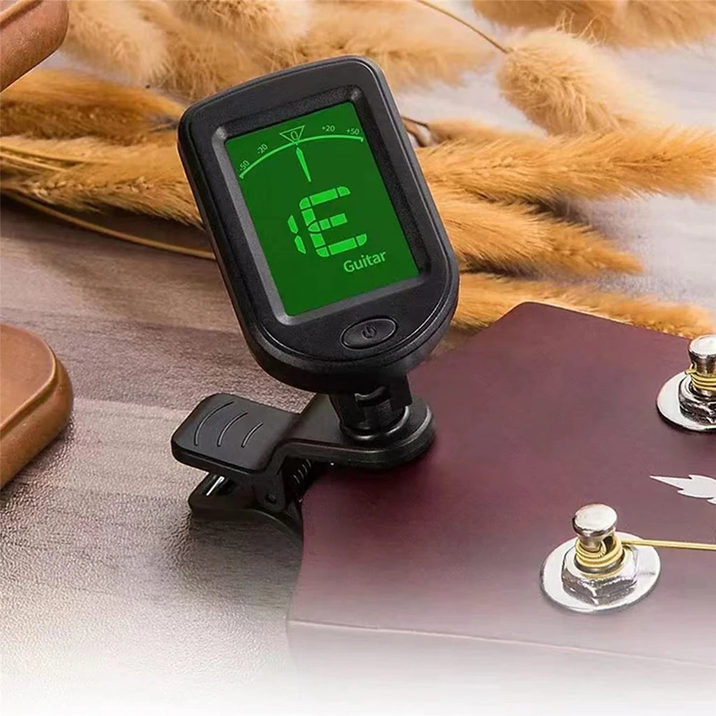 Guitar Tuner For All Instruments Clip on Electronic Tuner for Guitar Bass Ukulele Violin Mandolin Banjo