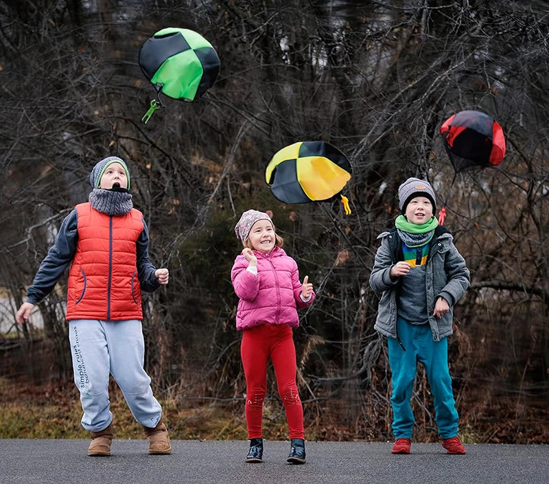 Parachute Toys for Kids Tangle Free Outdoor Flying Parachute Men Outside Toys Easter Basket Stuffers Idea Unique Boy Girl Gift