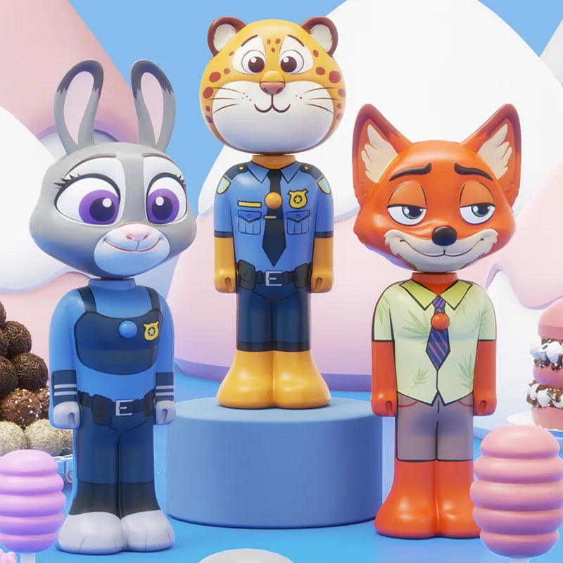 Cartoon Zootopia 2 Kids Toothbrush Transformable Retractable Soft Bristle Nick Judy Portable Design For Toddlers Oral Care Brush