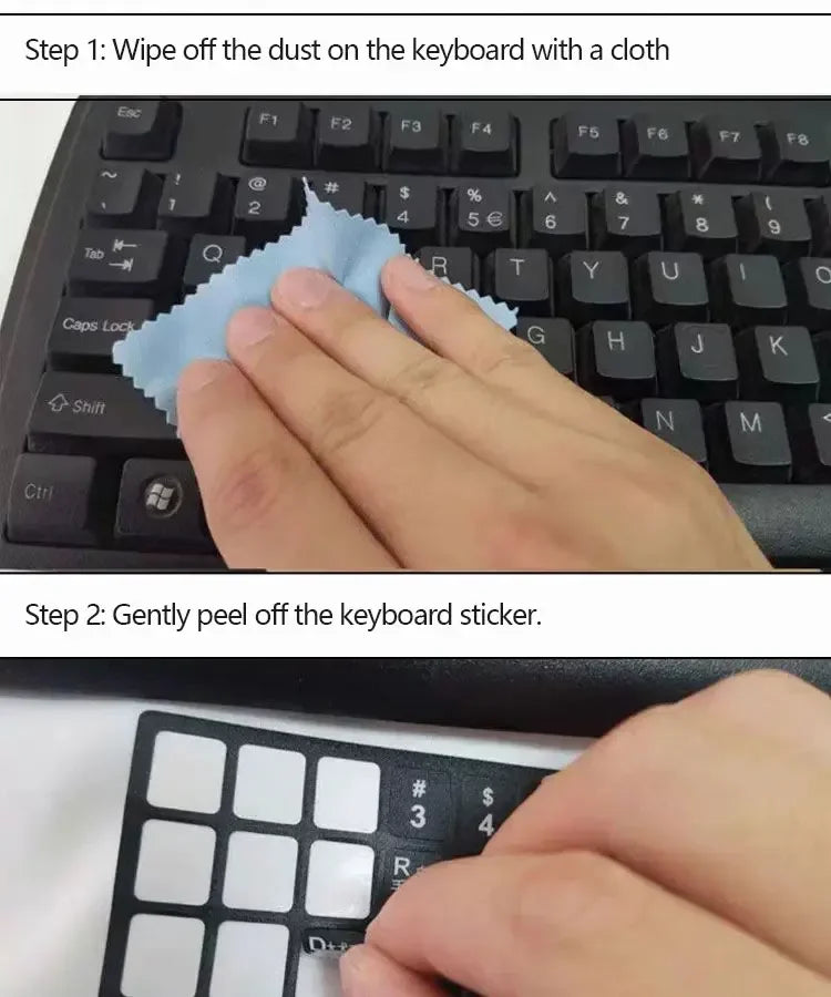 Keyboard Letter Stickers, Computer Keyboard Keycaps Repair Stickers, English Stickers, Notebook Frosted Self-Adhesive Stickers