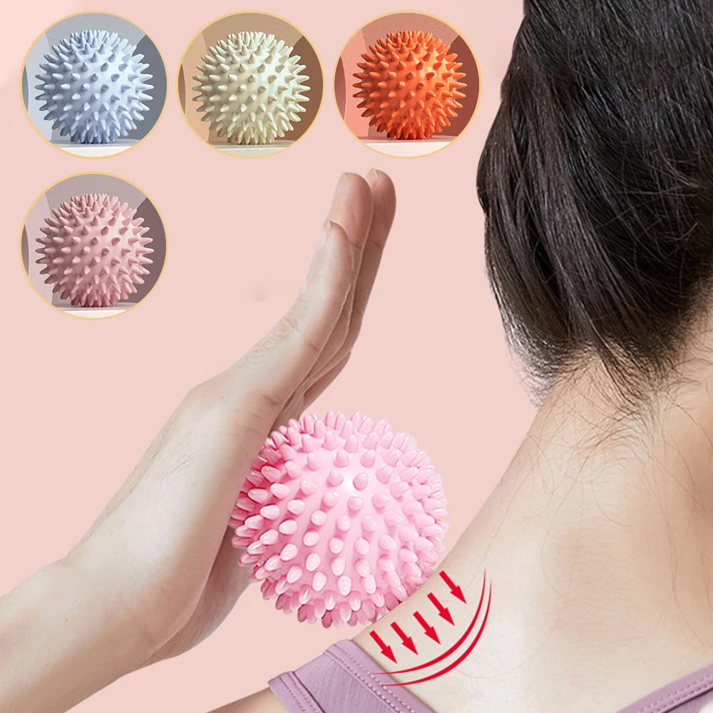 Hedgehog Massage Ball Yoga Fascia Ball Exercise Fitness Muscle Relaxation Massage Stick Shoulder Neck Leg Plantar Meridian Ball