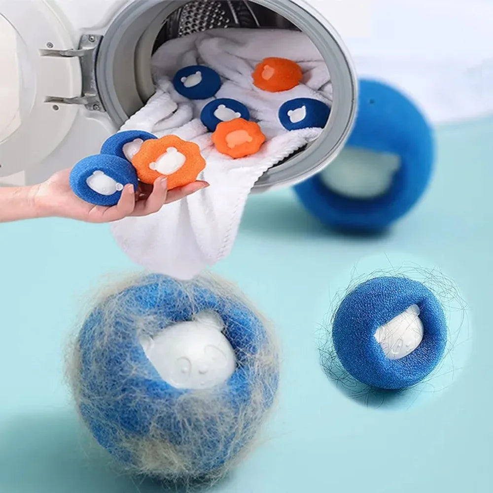 Laundry Balls 3-10pcs Laundry Balls Pet Hair Remover Reusable Balls Washing Machine Filter Removes Lint From Clothes Ball Catch