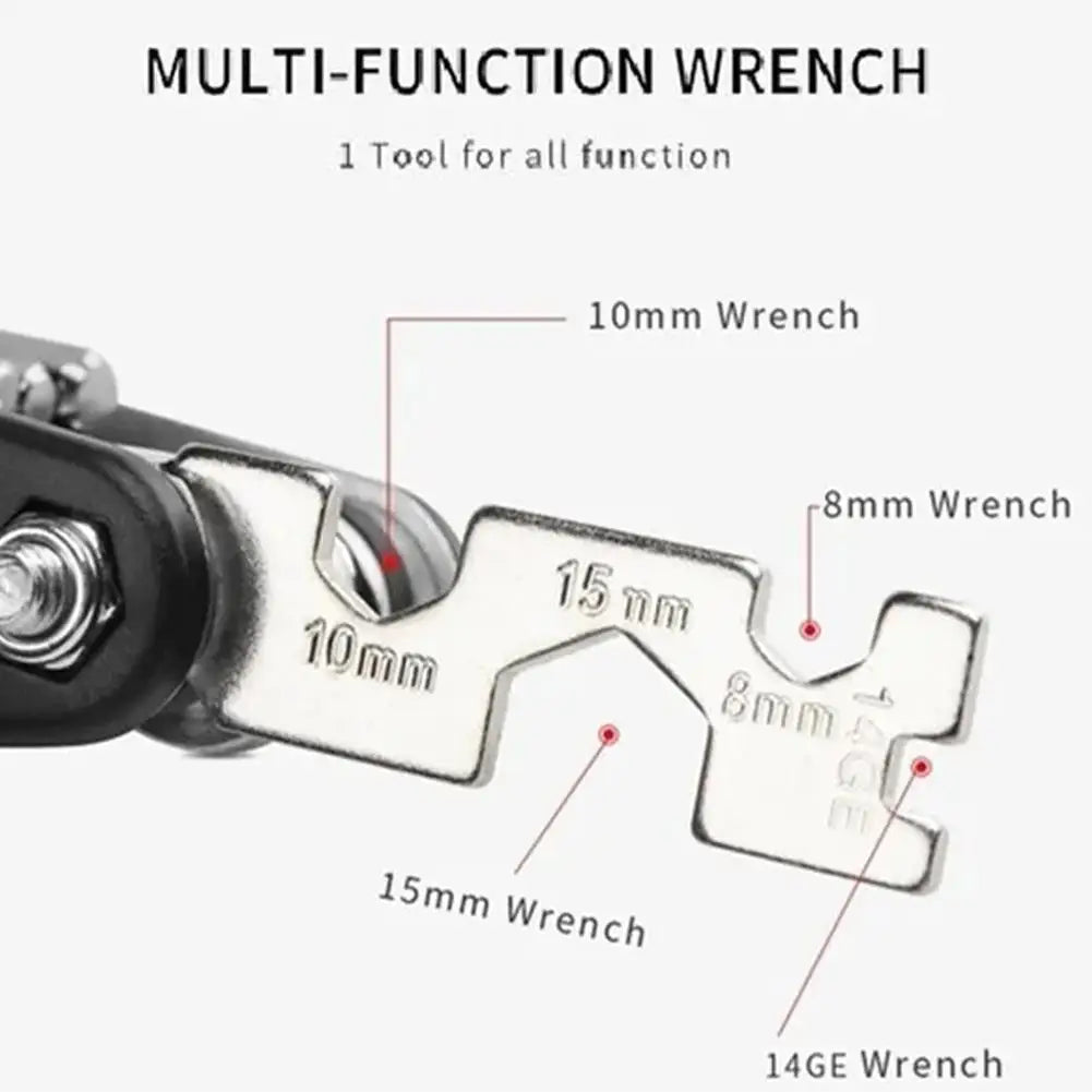 Bicycle Multi-functional Repair Tool 16 in 1 Bike Multi Repair Tools Kit Hex Spoke Wrench Screwdriver for Road Bike Accessories