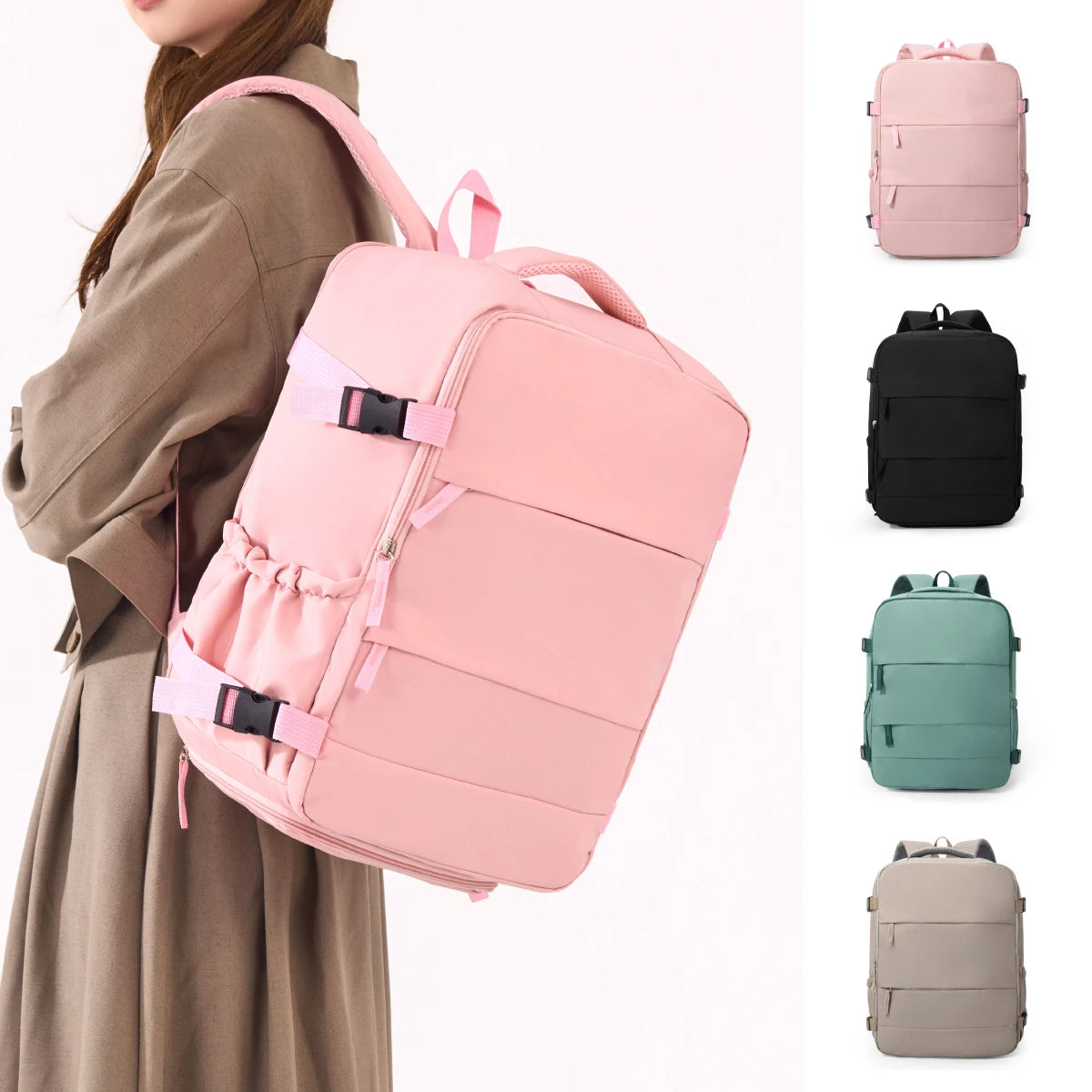 🎒 Mochila de Viaje Multifuncional con Compartimento para Zapatos y Laptop ✈️💻