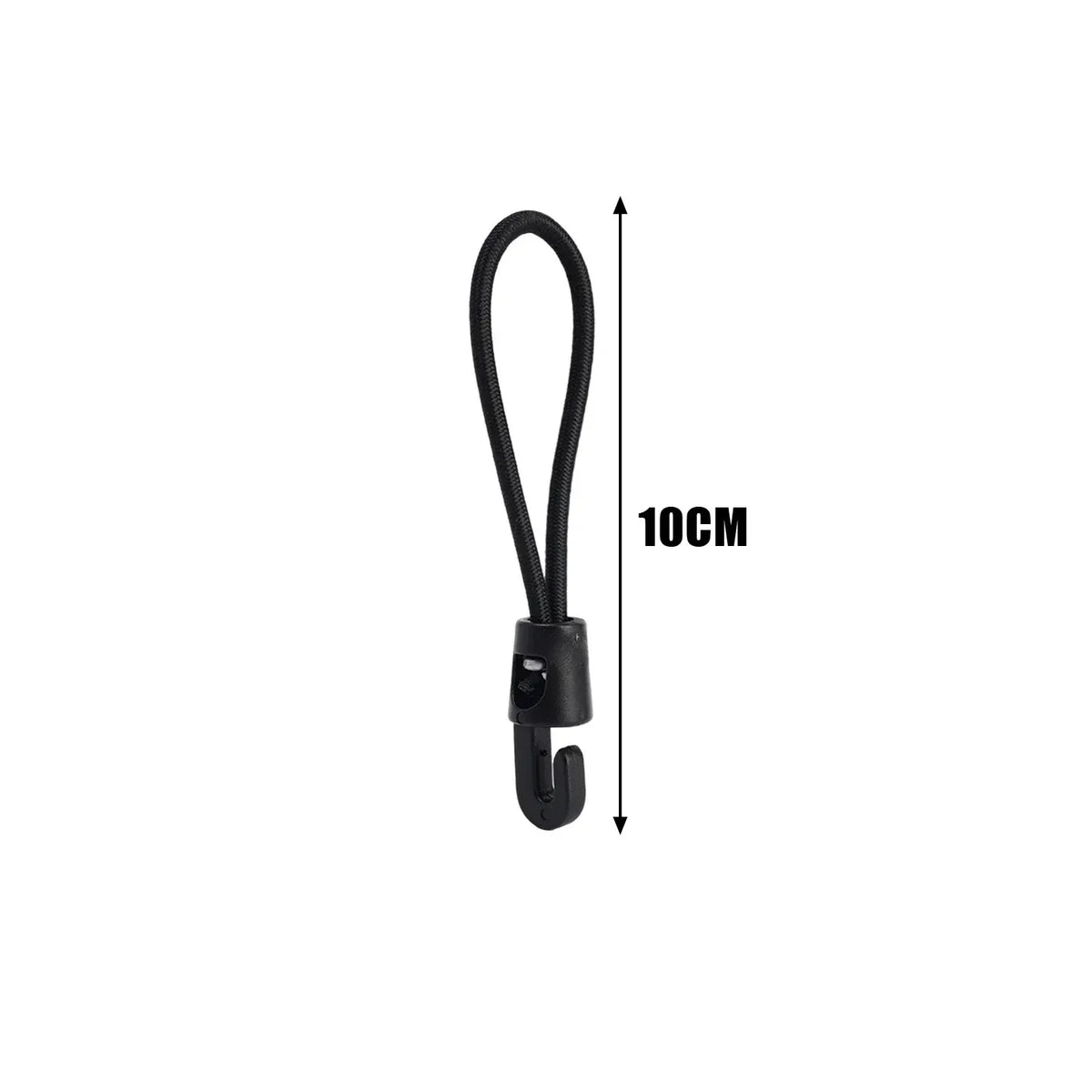 10/50/100Pcs Bungee Cord with Hooks High Elasticity Expander with Hooks Rubber Tensioner with Hooks for Camping Tarpaulin