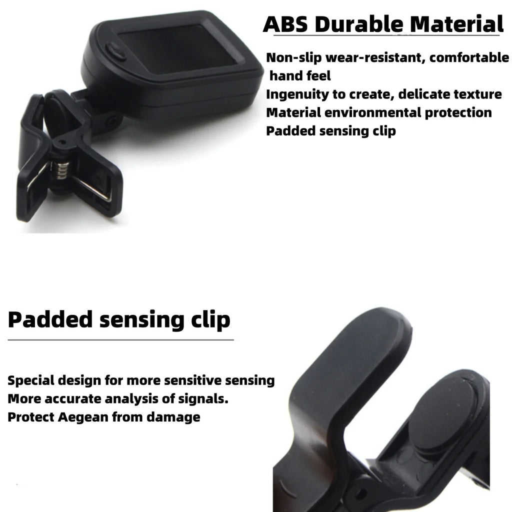 Guitar Tuner For All Instruments Clip on Electronic Tuner for Guitar Bass Ukulele Violin Mandolin Banjo