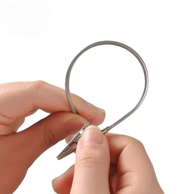 1/3/6/10pcs Double Headed Metal Clip Mosquito-repellent Incense Clips Bendable Universal Crocodile Clip Extended Hose