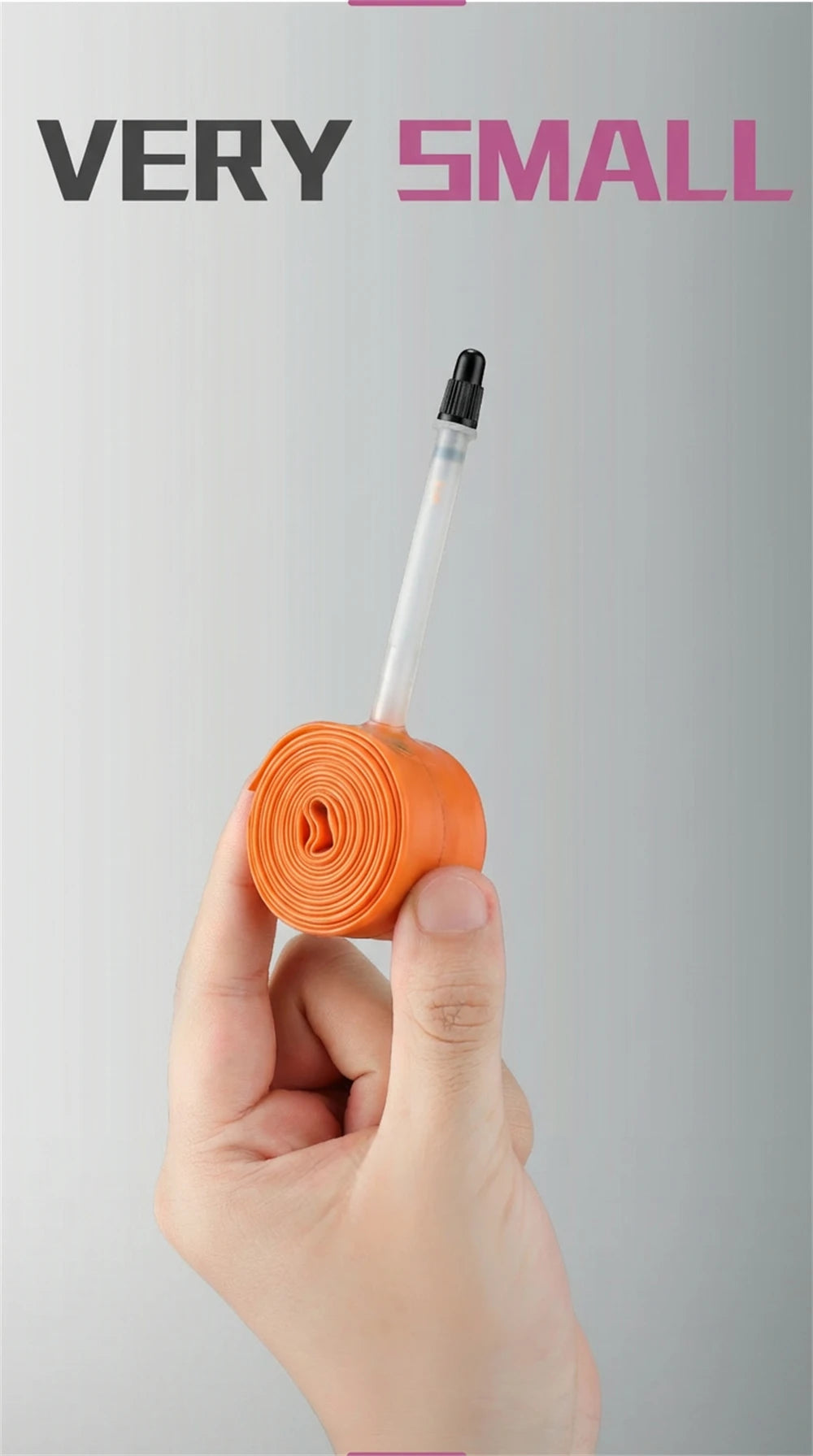 BKPTX 1Pcs/2Pcs 28g Orange Bike TPU Inner Tube 700X18 25 28 32 Road Bicycle TPU Material Tire 65mm Length French Valve