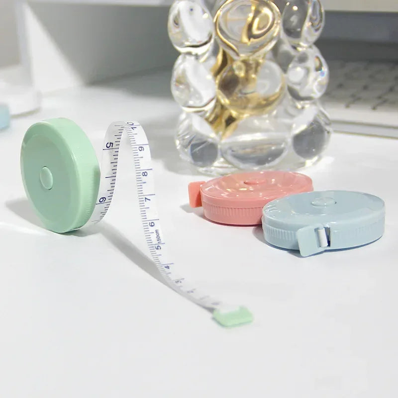 Portable Tape Measure With Push Button Retractable Soft Ruler for Weight Loss Medical Body Measurement Sewing Tool Tailor Craft