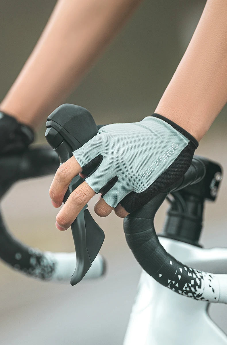 ROCKBROS Bike Gloves Half Finger Summer Breathable Anti-slip SBR Pad Shockproof MTB Road Bicycle Gloves Cycling Shorts Gloves