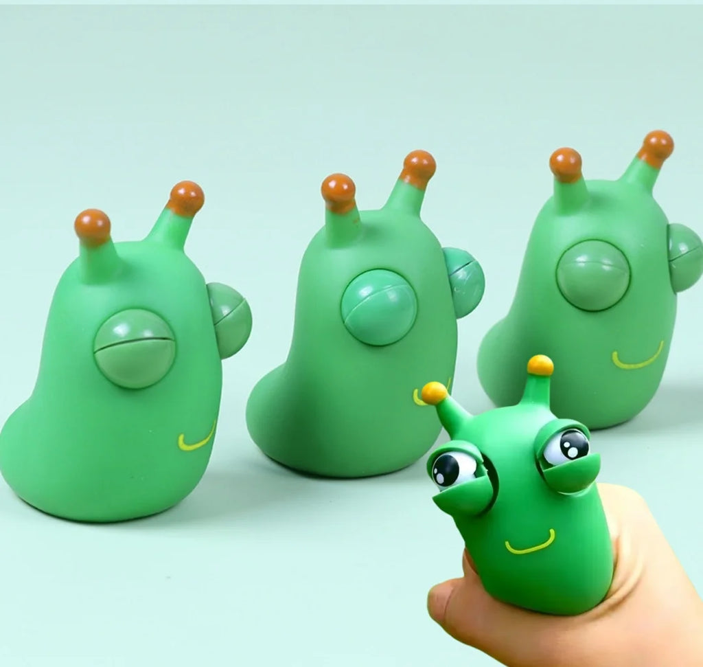 Novelty Green Worm Squeeze Toys Eye Fidget Sensory Stress Relief Toys for  Adults Birthday Gifts,Funny and Fun Venting Toys