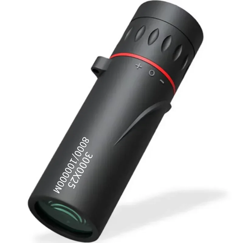 3000x25 Long-Distance HD Professional Monocular Telescope and Mini Portable Telescope, Suitable for Outdoor Camping and Hunting