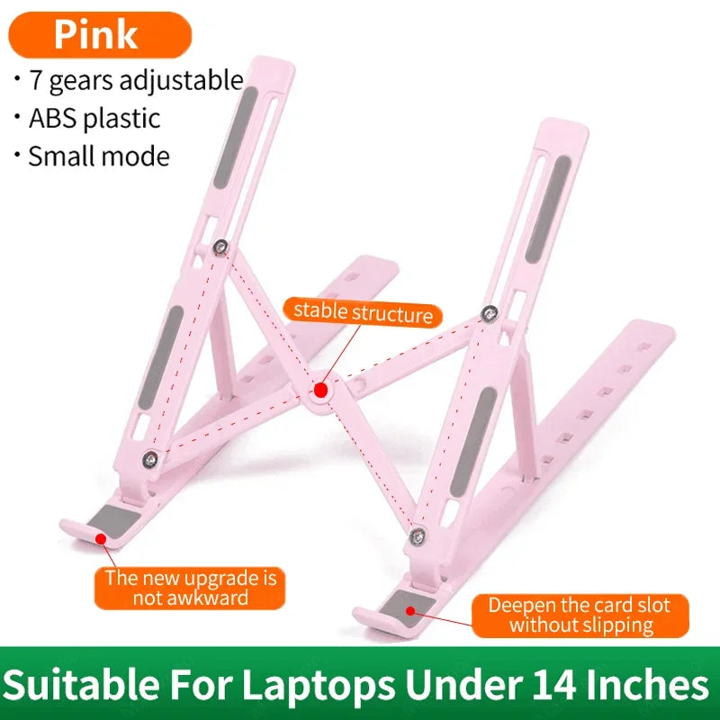 Universal Foldable Laptop Stand Portable Adjustable Tablet Computer Support Holder For Macbook Air iPad Tablets Base Accessories