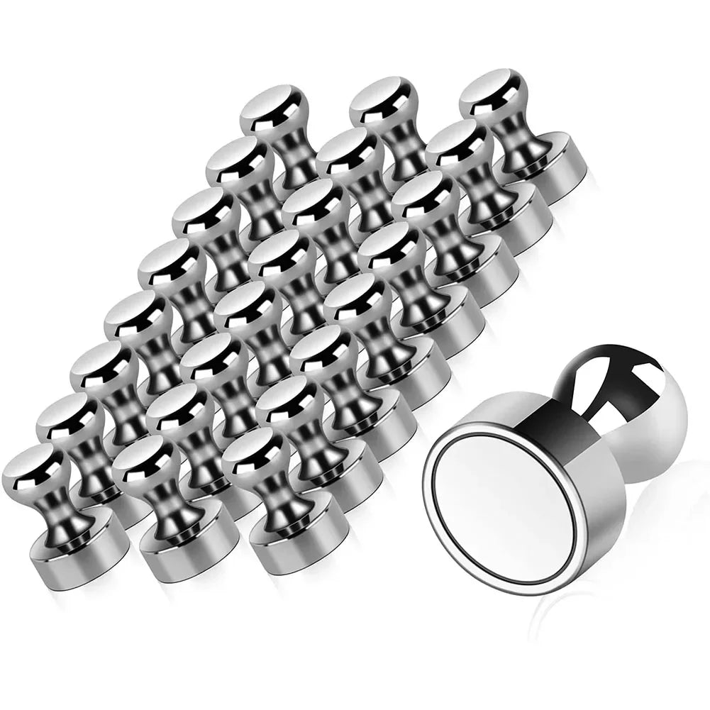 Heavy Duty Cone Shaped Neodymium Magnetic Push Pins Extra Strong Magnet Thumbtacks Reusable Metal Board Magnets Ideal For Whiteb