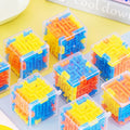 1PCS Mini 3D Maze Magic Cube Six-sided Transparent Puzzle Speed Cube Rolling Ball Cubes Maze Toys For Stress Reliever Toys