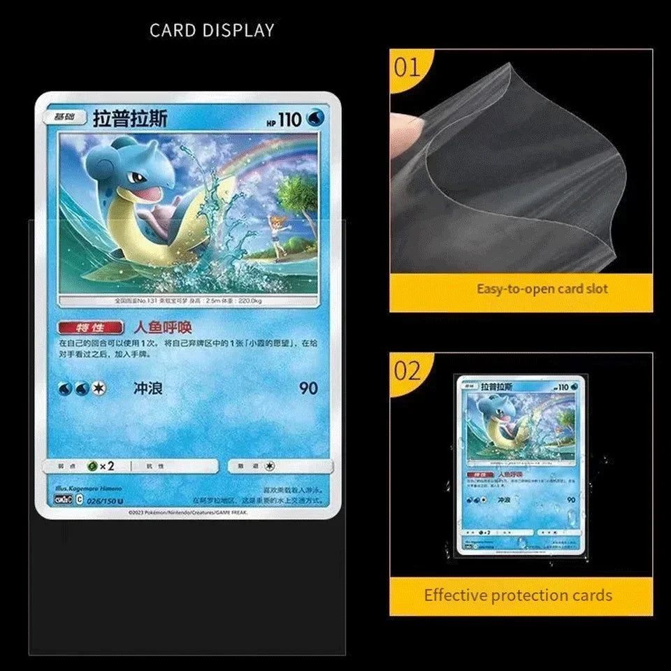 Clear Penny Card Sleeves 66x91mm 100/300Pcs Waterproof Card Protectors for Pokemon TCG Yugioh MTG Baseball Sports Trading Cards