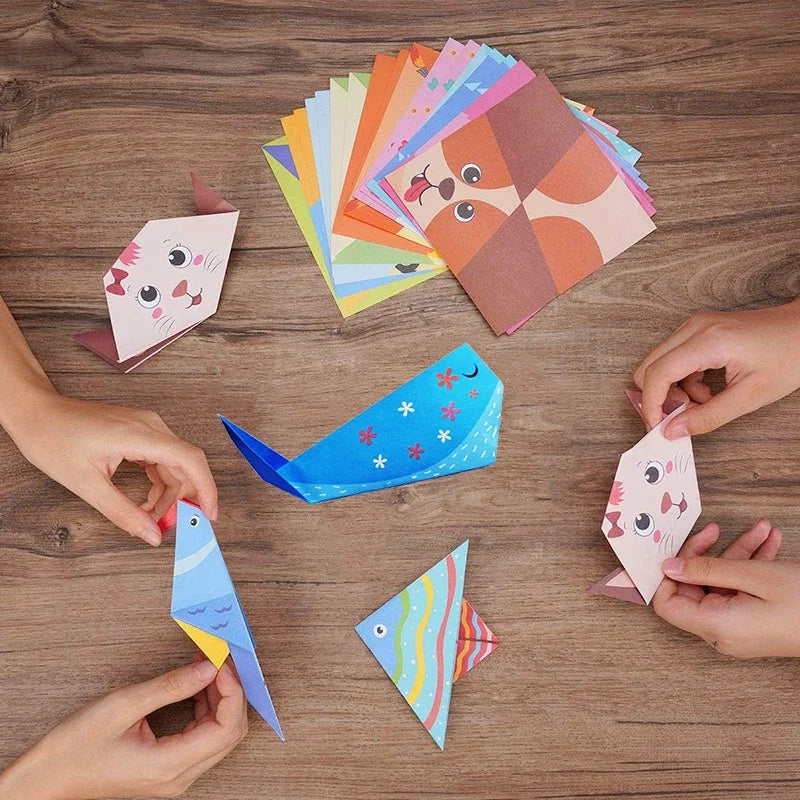 Origami Kit with 30/96 Sheets Paper & Guide Book, DIY Craft Art for Beginners Kids, Multiple Difficulty Level Challenges