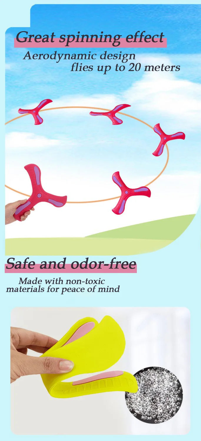 Children Holiday Outdoor Parent-Child Interactive Games Stress Relief Sports Toy Shamrock Boomerang Holiday Gift