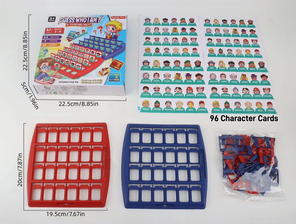 Guess Who Am I? Board Game Family Gathering Novelty Fun Party Card Game Speech Expression Training Strategy Puzzle Birthday Gift