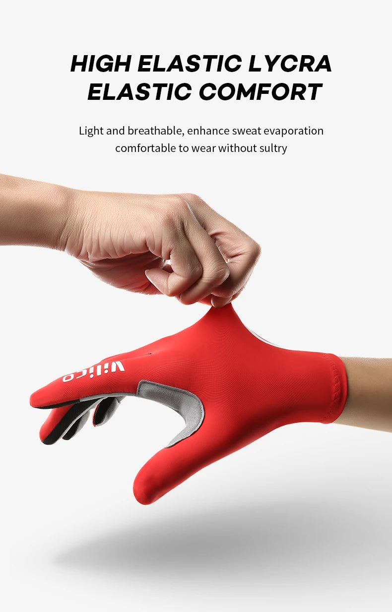 Vilico Professional Outdoor Cycling Gloves With Sensitive Touch Screen Shock Absorption Anti Slip Wear-resistant Riding Gloves