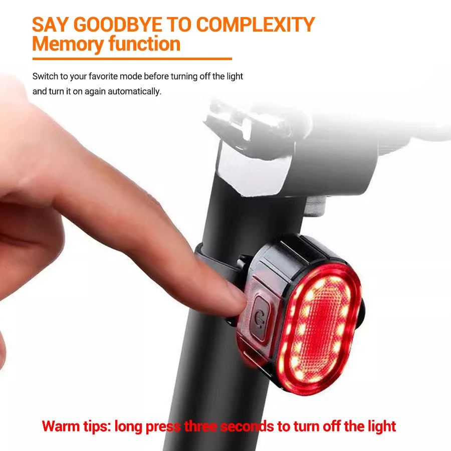 Rechargeable Bicycle Lights Bike Safety Warning Lamp Outdoor Waterproof Cycling Flashlight For Mountain And Road Bikes
