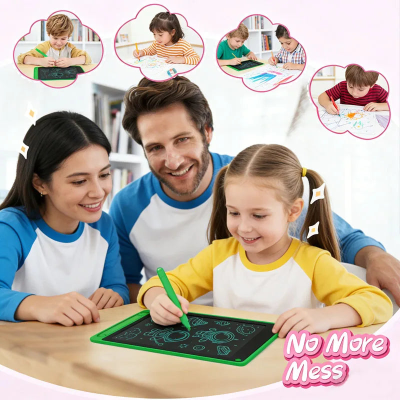 8.5'' LCD Writing Tablet Drawing Board Kids Graffiti Sketchpad Toys Handwriting Blackboard D Counting Learning Toys Birthday Gif