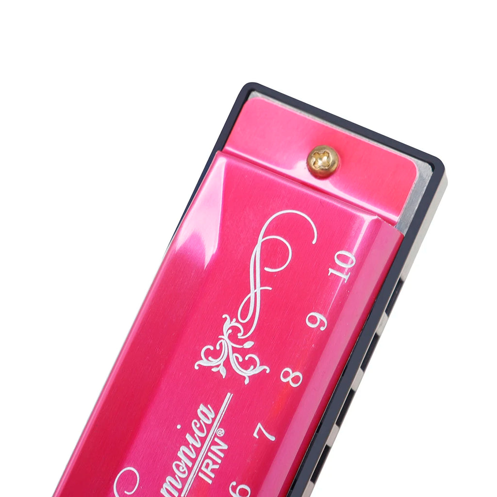 IRIN 10 Holes Harmonica New Style Colorful C Key Harmonica Woodwind Instrument Harmonica for Beginners