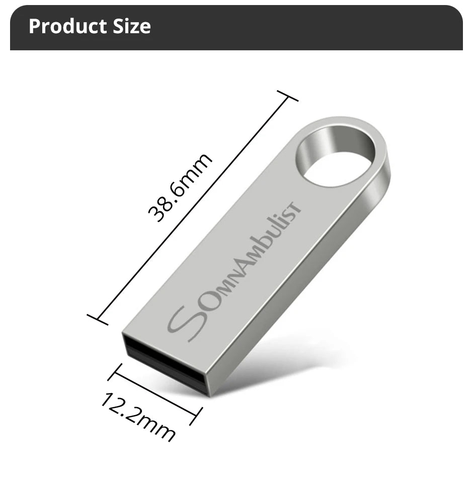 SomnAmbulist Pen Drive 32GB 64GB 128GB High Speed USB2.0 for PC Mobile Mini Pen Drive 16GB 32GB USB Flash Drive 64GB 8GB 4GB