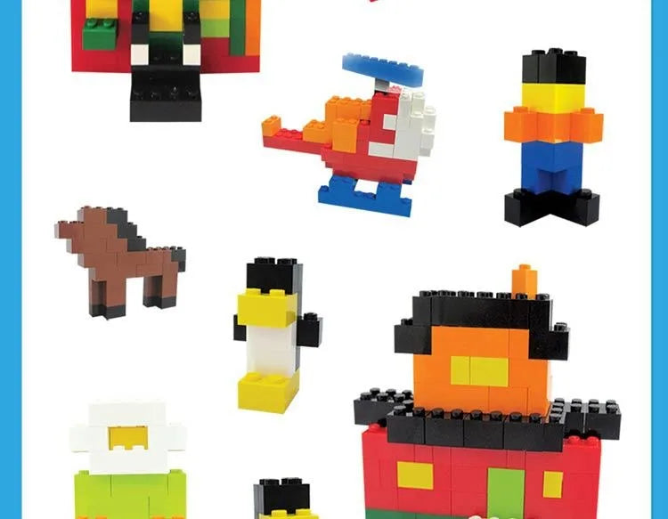 DIY creative building blocks big set city classic building blocks assemble birthday gift children's educational toys