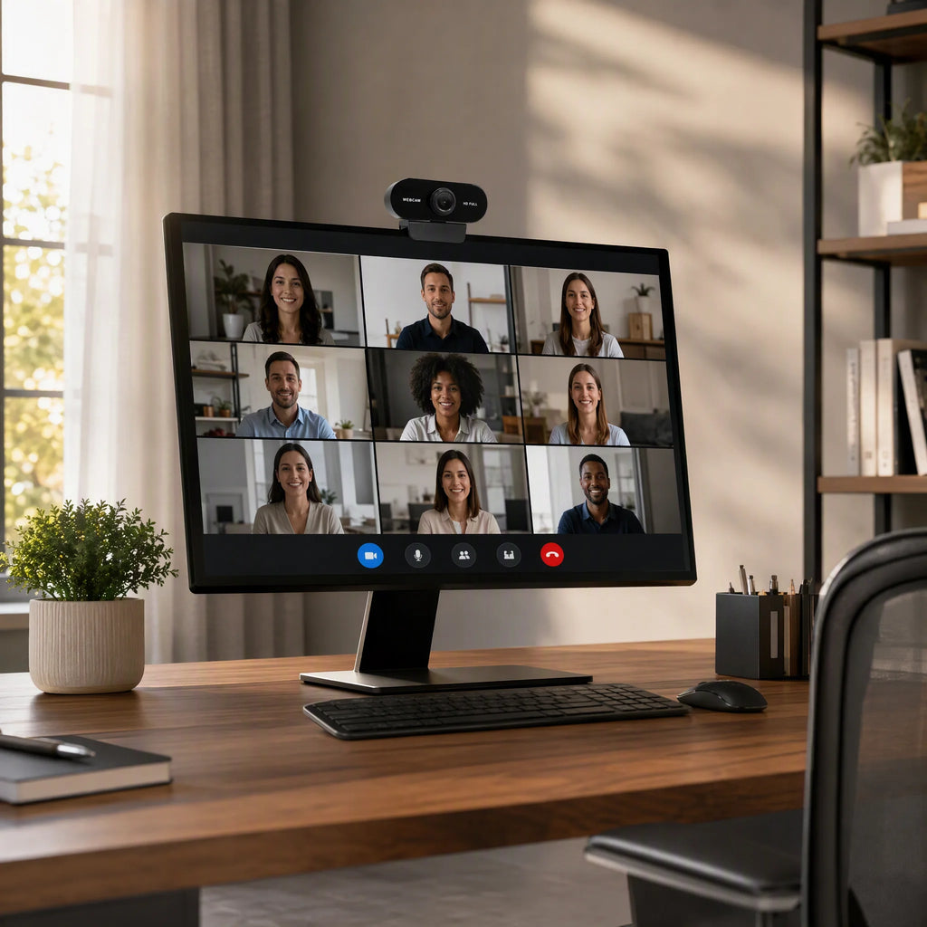 Camera 1080P HD Computer HD USB Camera Built In Microphone USB Network Camera Web Camera For Work With Microphone Tripod