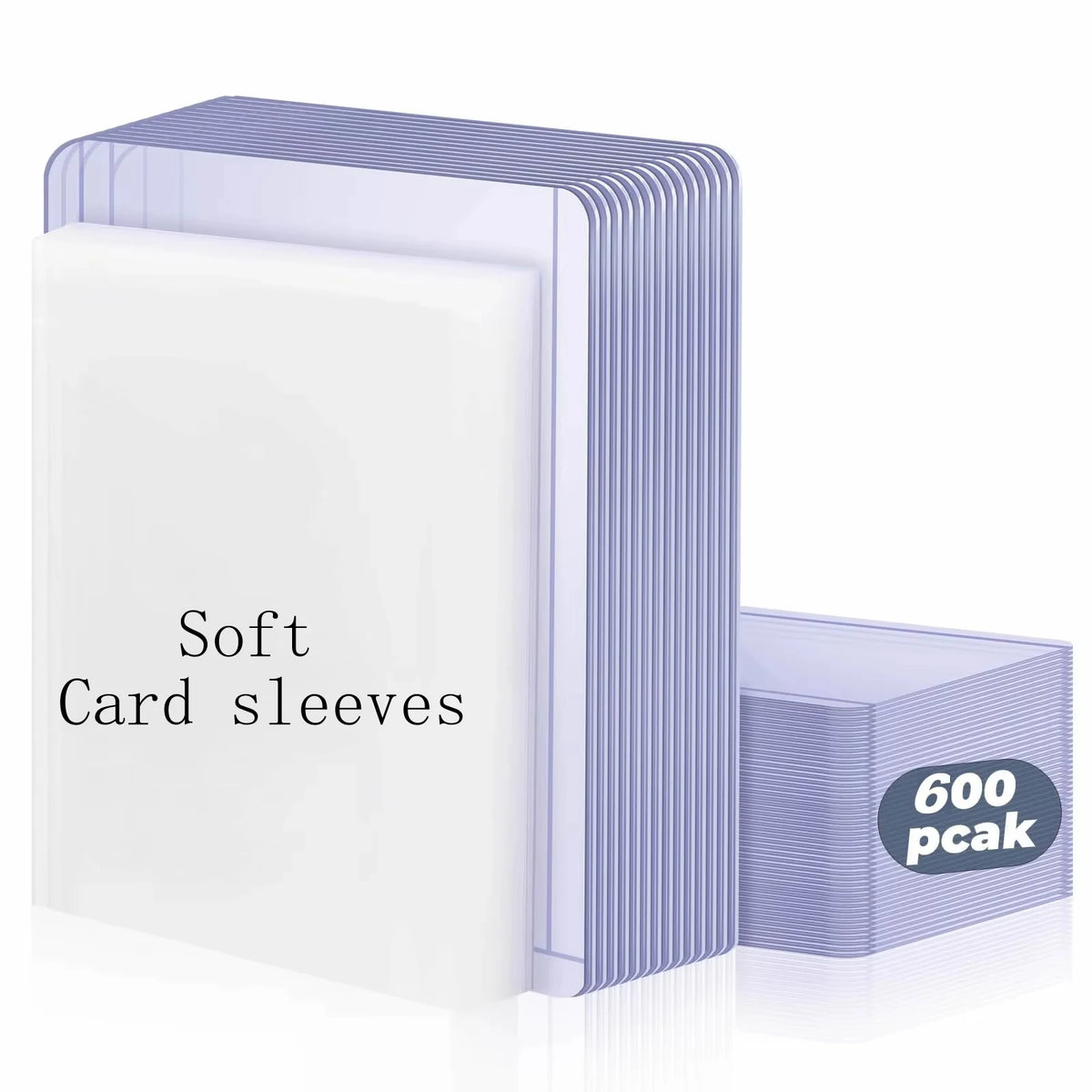 100-600pcs Card Sleeves Hard Soft Card Holder Covered With Protective Filmclear Trading Protectors For Football Sports Game Card