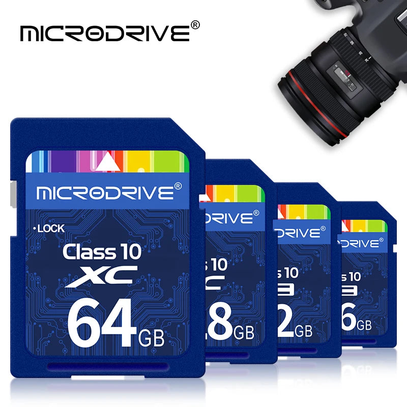 High Speed Class10 SD Card 32GB SD Card 128G 64GB 32GB 16GB Carte SD Memory Card SD Pendrive for Camera Microdrive