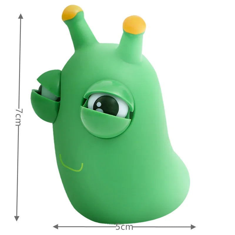 Novelty Green Worm Squeeze Toys Eye Fidget Sensory Stress Relief Toys for  Adults Birthday Gifts,Funny and Fun Venting Toys