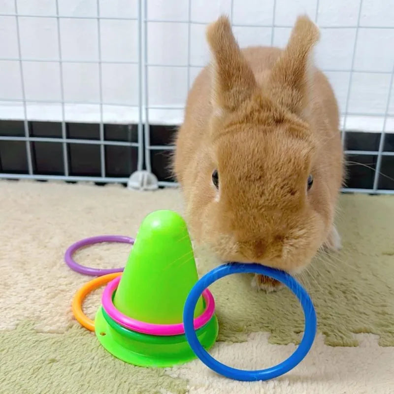 🍦🐰 Juguete Interactivo para Conejos con Cono de Helado 🐾🎨
