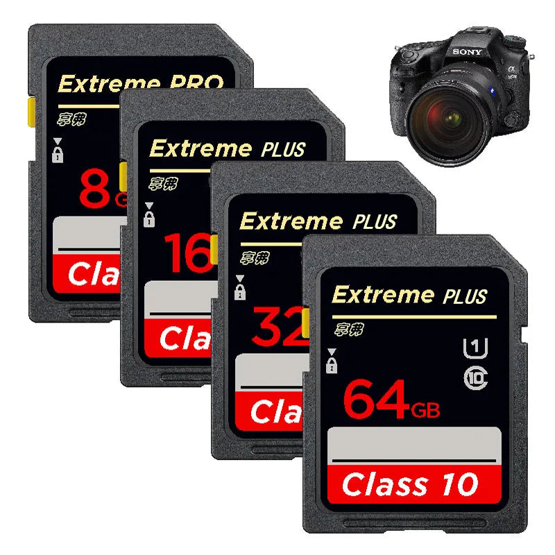 High Speed Class 10 SD Card 8GB 16GB 32GB 64GB 128GB 256GB Carte SD Memory Card SDA1HC SDA1XC Flash USB Stick SD Cards For Camer