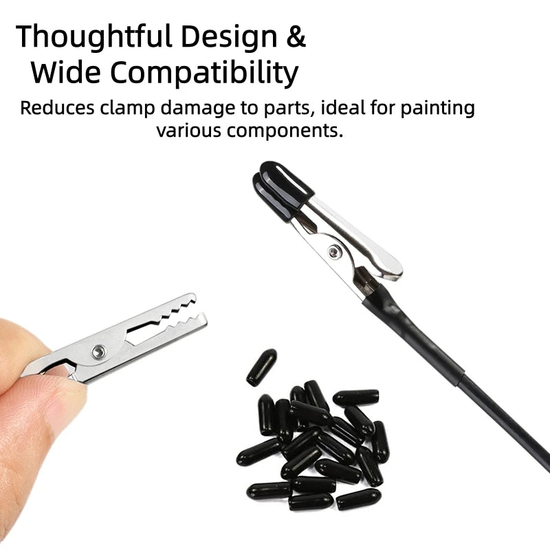 Bendable Magnetic Painting Clips Set With Metal Storage Box 360 Flexible Gooseneck Alligator Clip For Scale Model Airbrush Color